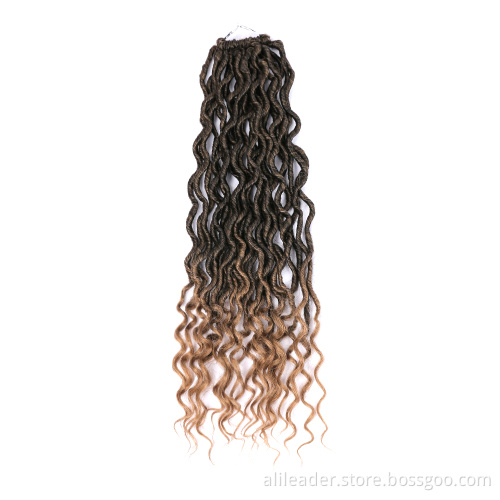 Curly Goddess Locs Crochet Hair For Black Women